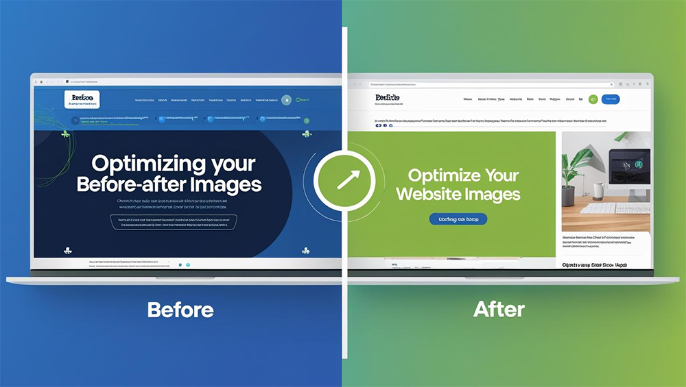 Optimizing Before-and-After Images for Faster Page Load on Service Websites